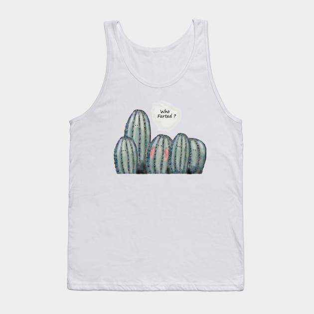 Who Farted Tank Top by msmart